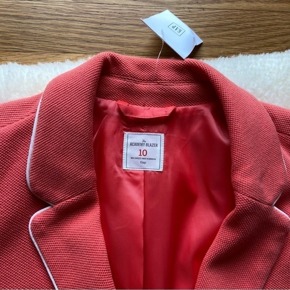Gap Academy Blazer Fire Coral NWT - Picture 8 of 14